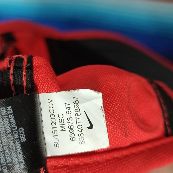 Nike RZN VAPOR Flexfit Strap-on Coral Black Cap Hat Running OSFM - Picture 12 of 12